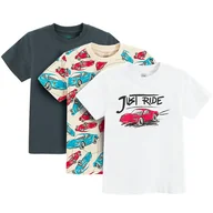 Koszulki dla chłopców - Cool Club, T-shirt chłopięcy, mix, zestaw, 3 szt. - miniaturka - grafika 1