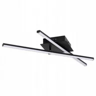 Lampy sufitowe - BERGE LAMPA LED MODENA SORIA 18W ŻYRANDOL 4500K CZARNA LAMPA-4797-CZ-18W - miniaturka - grafika 1