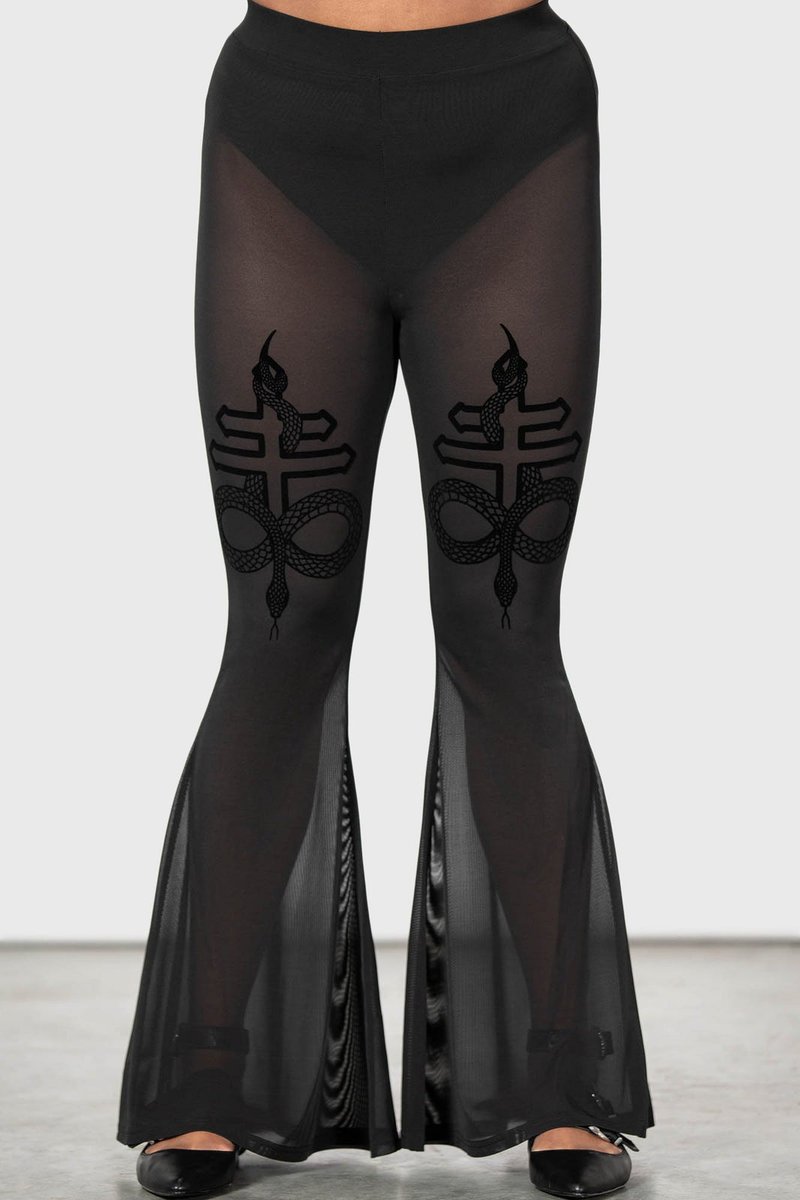 spodnie dzwony KILLSTAR - SERPENTINE-M