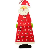 Ozdoby bożonarodzeniowe - Kalendarz adwentowy SASKA GARDEN Mkołaj Czerwony - miniaturka - grafika 1