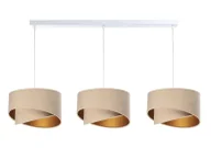 Lampy stojące - Beżowa potrójna lampa wisząca asymetryczna - S508 T8-N35 - miniaturka - grafika 1