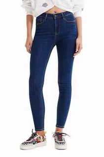 Spodnie damskie - Desigual jeansy damskie, niebieski, 44 - grafika 1
