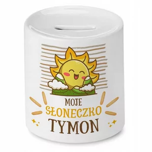 Skarbonka 330 ml Dla Tymona Syna Dziecka Prezent z Nadrukiem ze Zdjęciem - Skarbonki - miniaturka - grafika 1