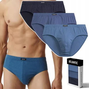 Slipy męskie 3 PARY klasyczne 100% BAWEŁNA ATLANTIC 3MP-192 - XXL - Majtki męskie - miniaturka - grafika 1