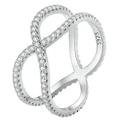 Pierścionki - Pierścionek Srebrny - PIERŚCIONEK PODWÓJNY - miniaturka - grafika 1