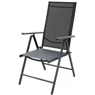 Ogród OUTLET - Czarne krzesło ogrodowe OU_M7P2 BLACK MERKURY_o202 - miniaturka - grafika 1