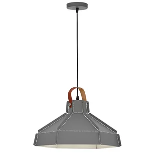LAMPA SUFITOWA WISZĄCA LOFT SZARA CONA W1 - Lampy sufitowe - miniaturka - grafika 1