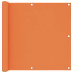 vidaXL Parawan balkonowy, pomarańczowy, 90x300 cm, tkanina Oxford vidaXL - Parawany - miniaturka - grafika 1