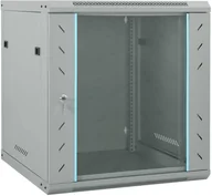 Szafy rack - vidaXL Szafa sieciowa z przechowywaniem Szary 60 x 45 x 65 cm Stal - miniaturka - grafika 1