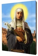 Ikony i obrazy sakralne - Święta Katarzyna, obraz na desce lipowej - miniaturka - grafika 1