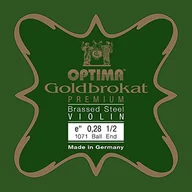 Struny gitarowe  - Optima Struny skrzypiec złoty brokat Premium mosiądz 1/2 E 0,28 K x-twarde - miniaturka - grafika 1