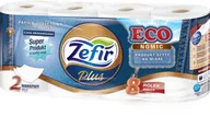 Papier toaletowy - Papier toaletowy ZEFIR Plus Economic 2W 8szt. (120m) BIAŁY - miniaturka - grafika 1
