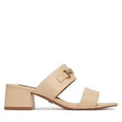 Klapki i japonki damskie - Klapki Nine West 2560-01 Beżowy - miniaturka - grafika 1