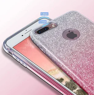 Wozinsky Glitter Case błyszczące etui pokrowiec z brokatem Samsung Galaxy J4 Plus 2018 J415 czerwony - Etui i futerały do telefonów - miniaturka - grafika 10