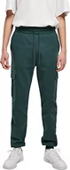 Spodenki męskie - Urban Classics Męskie spodnie do biegania cargo Sweatpants z przyjemnego materiału dresowego, naszyte kieszenie, elastyczny ściągacz, w 7 kolorach, rozmiary od S do 5XL, zielony butelkowy, XL - miniaturka - grafika 1