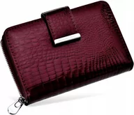 Portfele - Lakierowany portfel damski skórzany pojemny rfid portmonetka skóra pakowny - miniaturka - grafika 1
