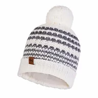 Czapki dla dzieci - Buff Czapka Buff Knitted & Fleece Hat Kostik WHITE 120841.000.10.00 - miniaturka - grafika 1