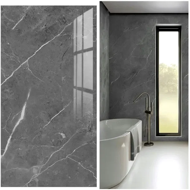 Samoprzylepny Panel Marmur Pcv Laminat Połysk 80x40 Cm