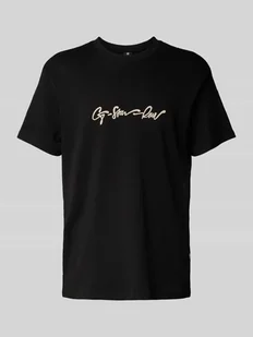 T-shirt z nadrukiem z logo - Koszulki męskie - miniaturka - grafika 1