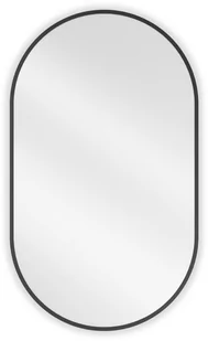 Mexen Loft lustro łazienkowe owalne 85 x 50 cm, rama czarna - 9851-085-050-000-70 - Lustra - miniaturka - grafika 1