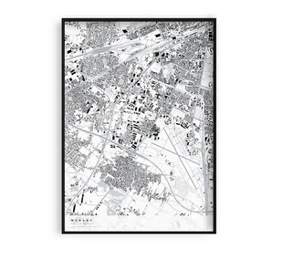 Plakat Mapa Włochy, dzielnice Warszawy - Obrazy i zdjęcia Plakat Mapa Włochy, dzielnice Warszawy - Obrazy i zdjęcia - miniaturka - grafika 1