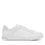 Sneakersy męskie - Sneakersy Calvin Klein Low Top Lace Up Lth Mono HM0HM01756 Biały - miniaturka - grafika 1