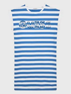 Guess Sukienka letnia J3GK21 KBOR3 Niebieski Regular Fit - Sukienki i spódniczki dla dziewczynek - miniaturka - grafika 1