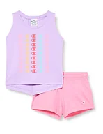 Spodenki damskie - Champion Legacy American Classics-Tank Top & Szorty Pełna Dziewczyny i Dziewczyny, (Lawenda/Różowy Włączenie), 5-6 anni - miniaturka - grafika 1