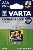 Ładowarki i akumulatory - Varta Akumulator Rechargeable AAA / R03 800mAh 100 szt. - miniaturka - grafika 1