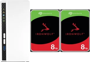 Serwer plików Qnap TS-233 + 2x Seagate IronWolf 8TB ST8000VN004 null - Serwery - miniaturka - grafika 1