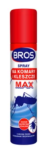 Bros Spray na komary i kleszcze MAX 90ml marki 208 A - Zwalczanie i odstraszanie szkodników - miniaturka - grafika 1