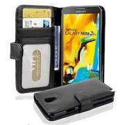 Etui i futerały do telefonów - Cadorabo cador Abo  Book Style etui do Samsung Galaxy Note 3 Neo (N9006)  Case Cover etui ochronne z 3 kieszenie na karty kredytowe, Samsung Galaxy Note 3 Neo, oksydowany czarny DE-107202 - miniaturka - grafika 1