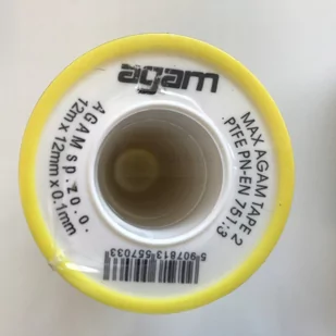 TAŚMA USZCZELNIACZ TEFLONOWY MAX AGAM TAPE2 12MM*12M*0.1 - Akcesoria do przyczep i kamperów - miniaturka - grafika 1
