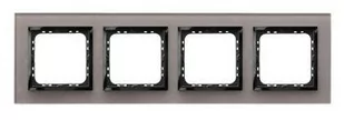 Ospel Impresja szkło szare ramka R-4YGC/41/25 R-4YGC/41/25 - Klawisze i ramki - miniaturka - grafika 1