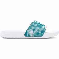 Klapki i japonki damskie - Kapcie damskie Under Armour W Ignite Select Graphic Rozmiar butów (UE): 36,5 / Kolor: biały/niebieski - miniaturka - grafika 1