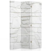 Parawany - Parawan dwustronny FEEBY, Biały Mur 110x170 - miniaturka - grafika 1