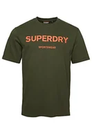 Koszulki męskie - Koszulka męska z nadrukiem Superdry, Dark Moss, L - miniaturka - grafika 1