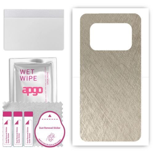 folia naklejka skórka strukturalna na TYŁ do Ulefone Armor 25T Pro - Tytan Srebrny - apgo SKINS