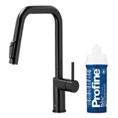 Baterie kuchenne - Bateria KFA ARMATURA Duero Pure Style 6623-313-81 z filtrem Czarny - miniaturka - grafika 1