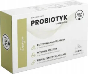 Aura Care Energia Probiotyk + prebiotyk 32 miliardy CFU - Układ pokarmowy - miniaturka - grafika 1