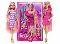 Lalki dla dziewczynek - Lalka Barbie Totally Hair lalka z długimi włosami sukienka akcesoria - miniaturka - grafika 1