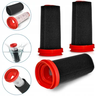 3x KOMPLETNY ZMYWALNY FILTR DO ODKURZACZA BOSCH FLEXXO SERIE 4 /12026520 - Filtry do odkurzaczy - miniaturka - grafika 1