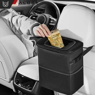 Samochodowy kosz na śmieci Organizer mini śmietnik na zagłówek fotel auta do samochodu czarny 8l torba termiczna Alogy - Pozostałe akcesoria do telefonów - miniaturka - grafika 28
