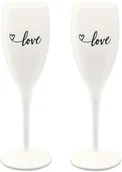 Kieliszki - Kieliszki do szampana Cheers No.1 Love 2 szt. - miniaturka - grafika 1