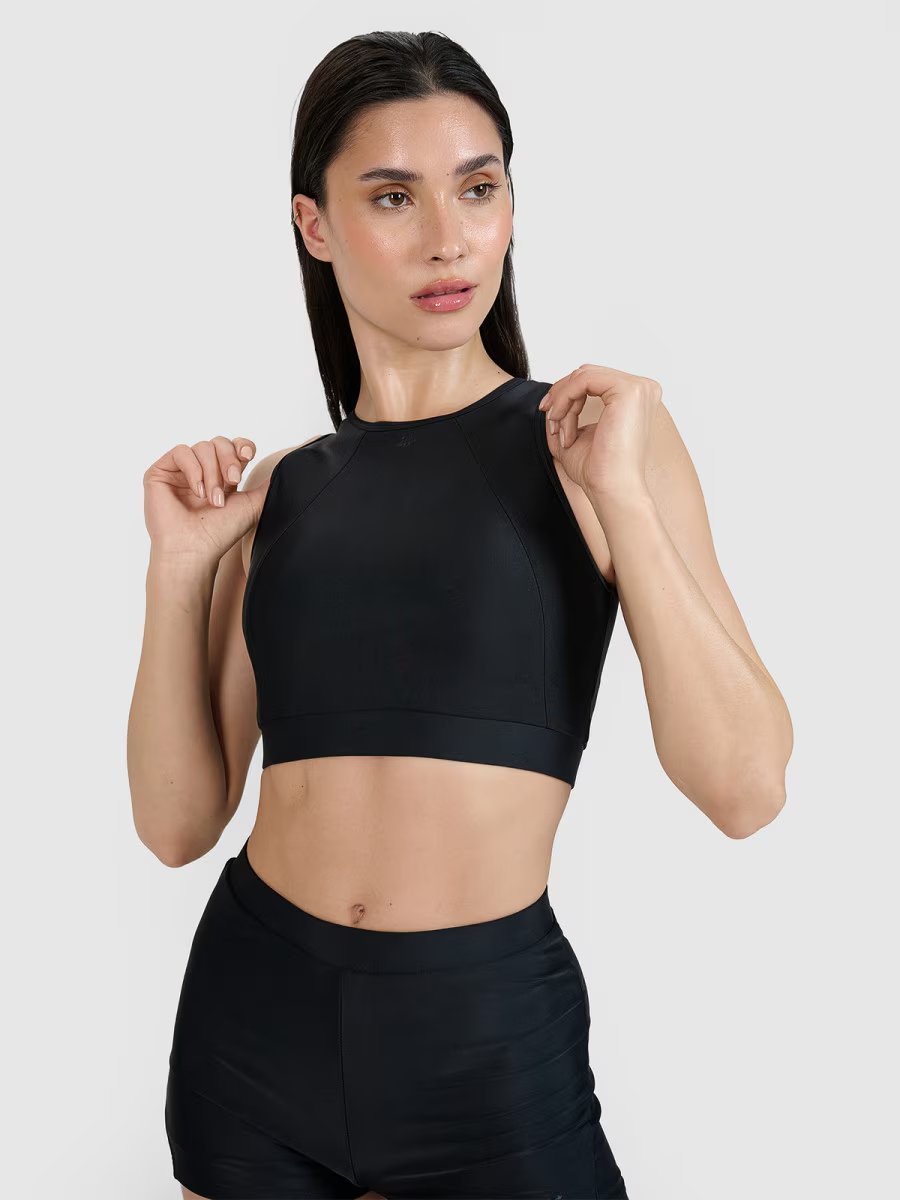 4F Damski kostium kąpielowy (góra) 4FWSS25UBKTF073-20S Czarny Roz. S