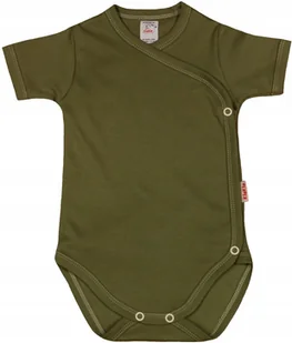 Body KOPERTOWE K/R 100% Bawełna KHAKI Oliwka r 56 KLEKLE - Body dla niemowląt - miniaturka - grafika 1