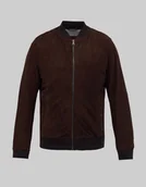 Kurtki męskie - kurtka skórzana incudine brązowa - miniaturka - grafika 1