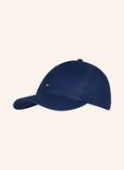 Czapki damskie - Tommy Hilfiger Czapka Z Lnu blau - miniaturka - grafika 1