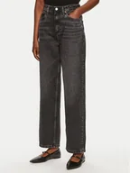 Spodnie damskie - Tommy Hilfiger Jeansy WW0WW42206 Szary Relaxed Fit - miniaturka - grafika 1
