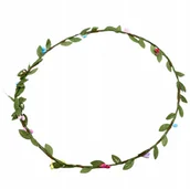 Dodatki do strojów karnawałowych - OPASKA DO WŁOSÓW WIANEK NA GŁOWĘ KWIATY IMPREZA FESTIWAL WIECZÓR PANIEŃSKI - miniaturka - grafika 1